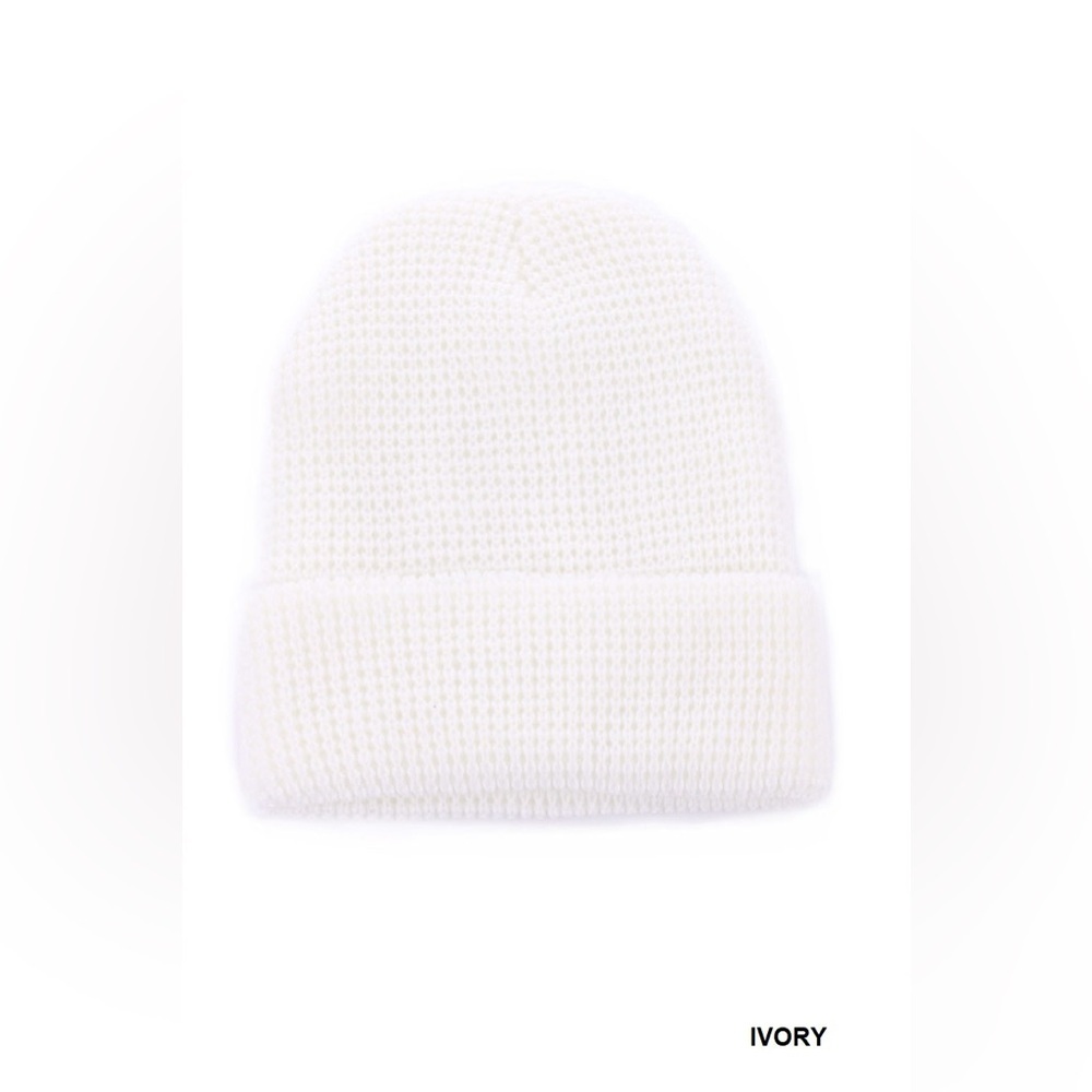 “ Morning Light “ Soft Waffle Knit Beanie Hat | Various Colors - Picture 3 of 8